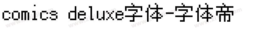 comics deluxe字体字体转换